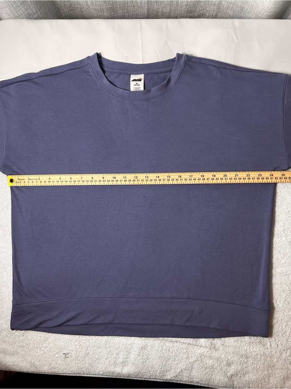 Avia womens short Crew shirt in blue SIZE XL16-18